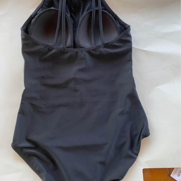Women’s SIMON CHANG one piece bathing suit. Black with gold. Size US 8. NWOT - Picture 6 of 7